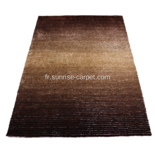 Polyester Soie Shaggy avec tapis en boucle